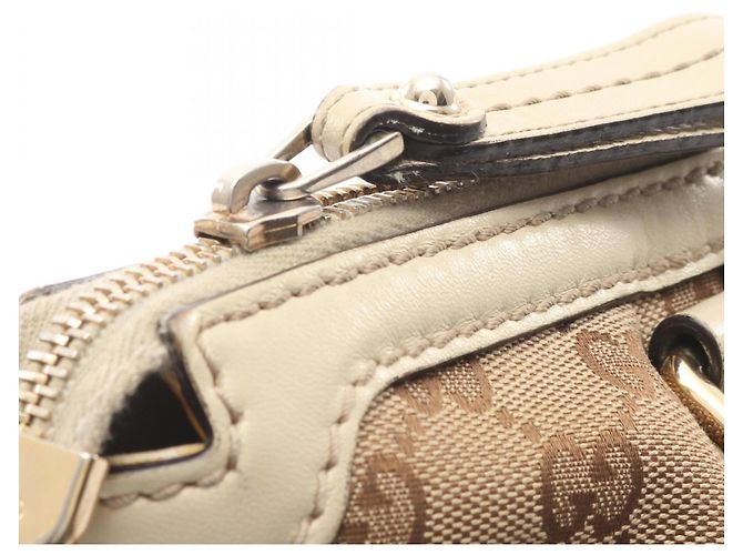 Borsa a mano 2 in 1 Gucci Sukey GG Canvas Beige Crudo - vista 11