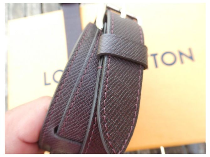Alça Louis Vuitton para bolsa Keepall, comprimento total máximo de 135cms, sem caixa Bordeaux - vista 2