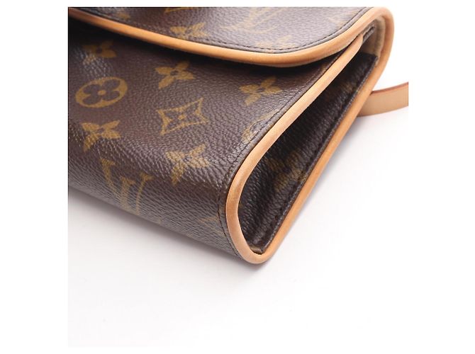 Pochette Florentine di Louis Vuitton Marsupio Marrone Monogramma - vista 8