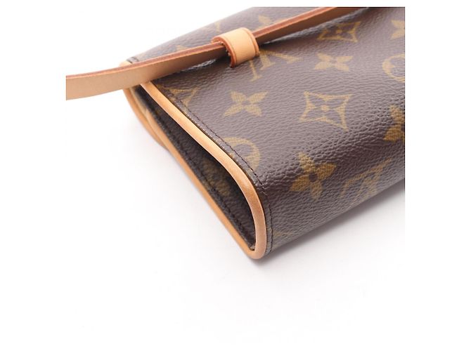 Pochette Florentine di Louis Vuitton Marsupio Marrone Monogramma - vista 9