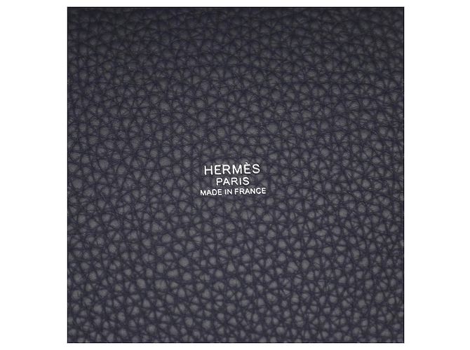 Hermès Picotin Lock PM Handtasche Marineblau - Ansicht 4