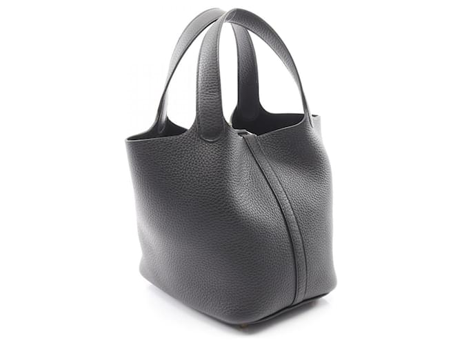 Borsa Picotin Lock PM di Hermès Nero - vista 2
