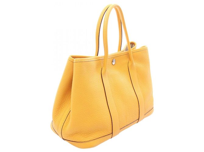 Borsa Tote TPM Garden Party di Hermès Giallo - vista 2