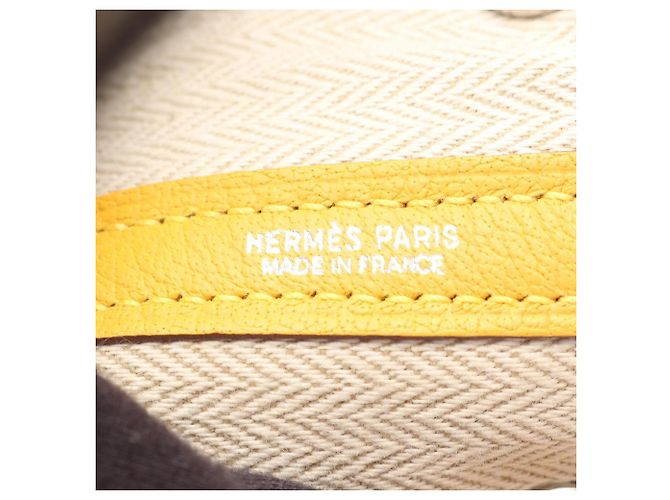 Borsa Tote TPM Garden Party di Hermès Giallo - vista 4