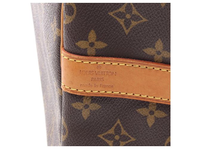 Borsa Boston Keepall Bandoulière 60 Louis Vuitton Marrone Monogramma - vista 4