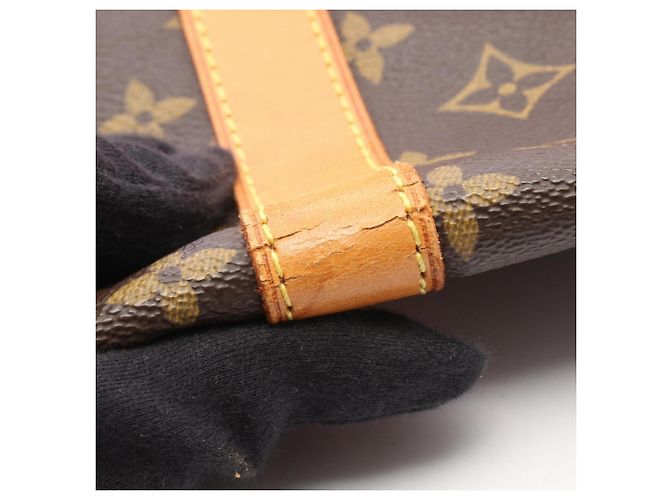 Borsa Boston Keepall Bandoulière 60 Louis Vuitton Marrone Monogramma - vista 7
