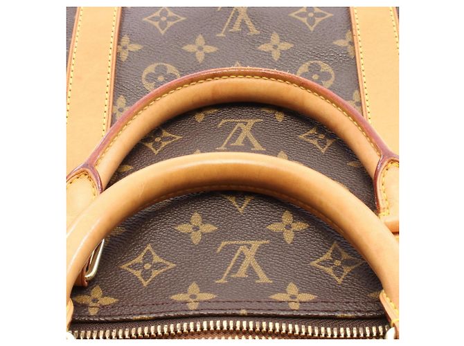 Borsa Boston Keepall Bandoulière 60 Louis Vuitton Marrone Monogramma - vista 9