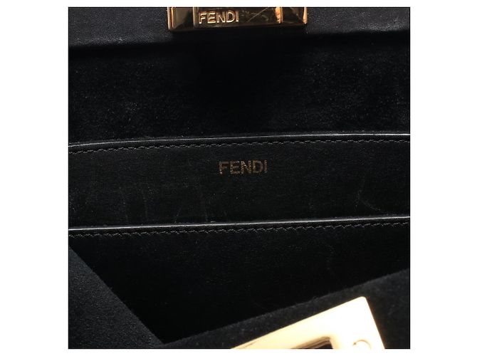 Borsa Fendi Peekaboo Soft Medium Nero - vista 4