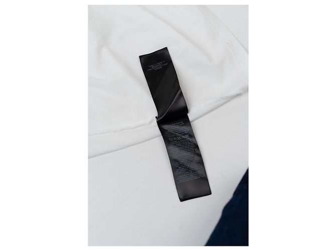 Camiseta blanca de algodón Balmain con logo Blanco - vista 4
