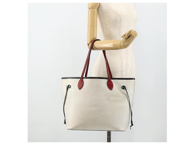 LOUIS VUITTON Borsa Tote Epi Neverfull MM Giallo Pistacchio M40956 LV Auth bs34736 Bianco - vista 18
