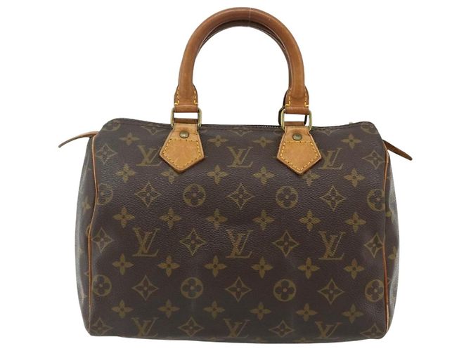 LOUIS VUITTON Borsa a Mano Monogram Speedy 25 M41528 LV Auth 177422 Monogramma - vista 2