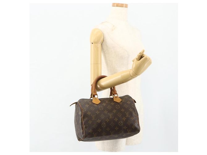 LOUIS VUITTON Borsa a Mano Monogram Speedy 25 M41528 LV Auth 177422 Monogramma - vista 21