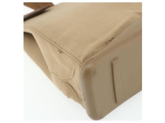 Borsa a Spalla PRADA Nylon Beige Argento Autentica 176689 - vista 11