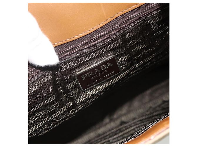 Borsa a Spalla PRADA Nylon Beige Argento Autentica 176689 - vista 14
