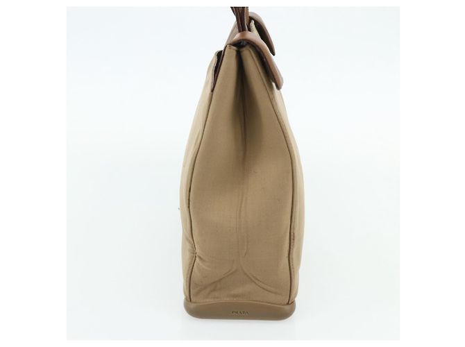 Borsa a Spalla PRADA Nylon Beige Argento Autentica 176689 - vista 4