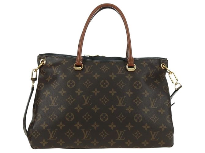 LOUIS VUITTON Borsa a Mano Monogram Pallas MM 2way Nera M42756 LV Auth 176310SAV Nero Monogramma - vista 3