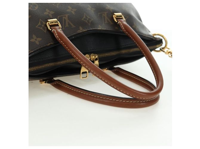LOUIS VUITTON Borsa a Mano Monogram Pallas MM 2way Nera M42756 LV Auth 176310SAV Nero Monogramma - vista 7
