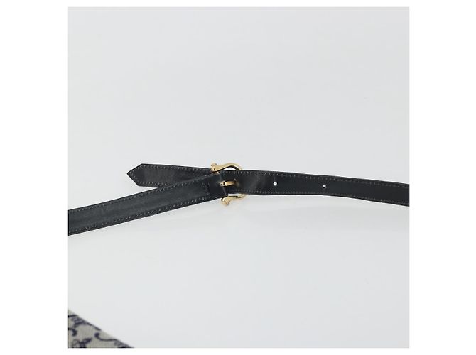 Céline Borsa a Spalla Celine C Sulky in Tela Blu Navy e Oro Auth 176739 D'oro - vista 8