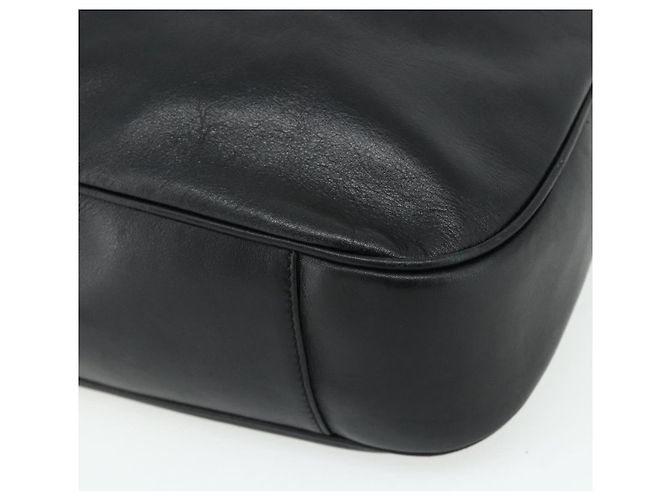 Borsa a mano in pelle GUCCI Bamboo 2way Nero Oro 001 3754 1577 Auth ep14302 D'oro - vista 12