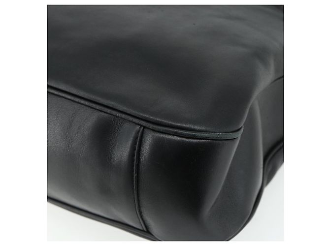 Borsa a mano in pelle GUCCI Bamboo 2way Nero Oro 001 3754 1577 Auth ep14302 D'oro - vista 14