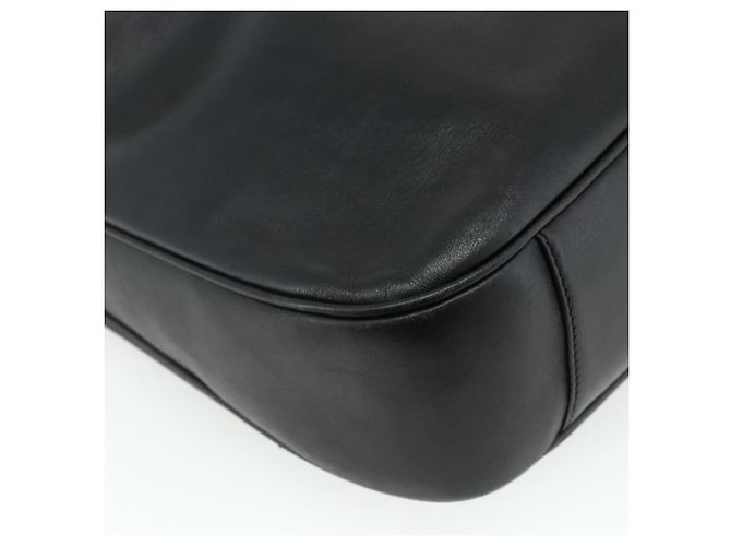 Borsa a mano in pelle GUCCI Bamboo 2way Nero Oro 001 3754 1577 Auth ep14302 D'oro - vista 15