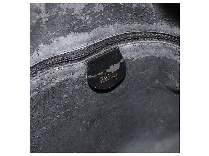 Borsa a mano in pelle GUCCI Bamboo 2way Nero Oro 001 3754 1577 Auth ep14302 D'oro - vista 16