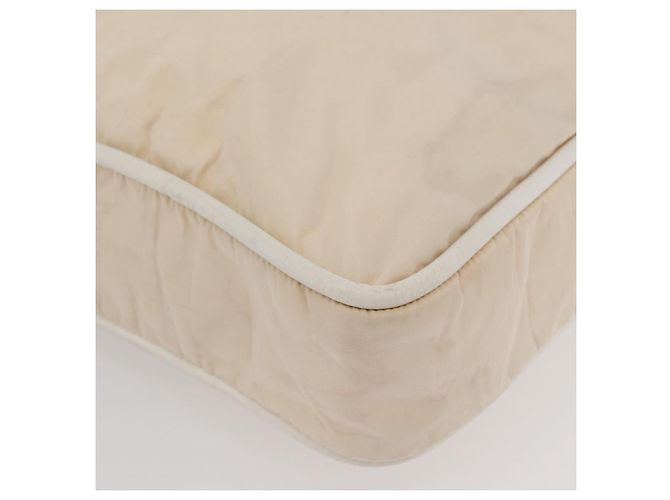 Céline Borsa Tote in Nylon Avorio Oro Auth 177163 D'oro Crudo - vista 11