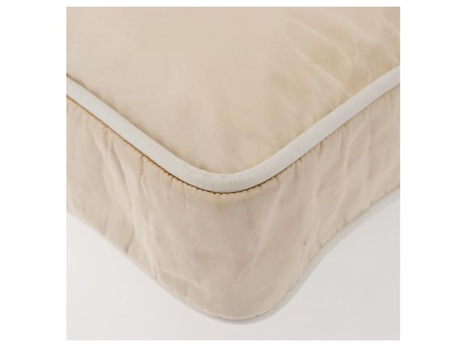 Céline Borsa Tote in Nylon Avorio Oro Auth 177163 D'oro Crudo - vista 12