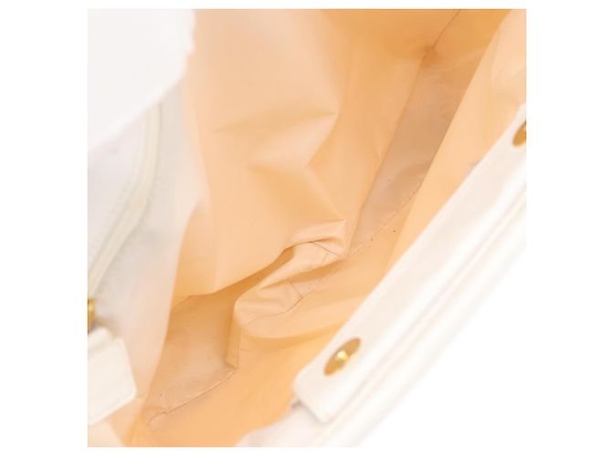Céline Borsa Tote in Nylon Avorio Oro Auth 177163 D'oro Crudo - vista 17