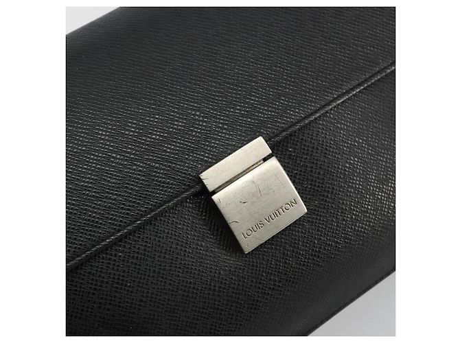 LOUIS VUITTON Clutch Taiga Selenga Ardoise M30782 LV Auth bs34703 Grigio - vista 12