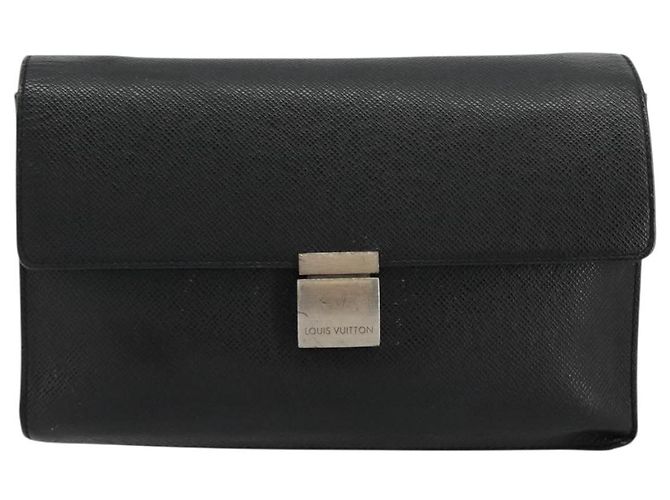 LOUIS VUITTON Clutch Taiga Selenga Ardoise M30782 LV Auth bs34703 Grigio - vista 2