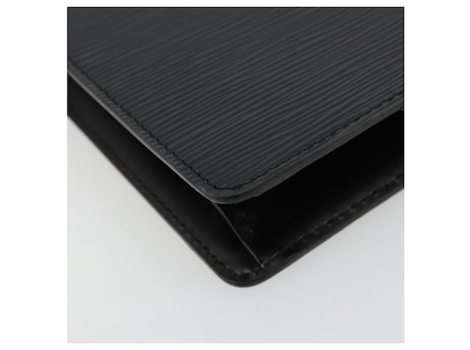 LOUIS VUITTON Pochette Uomo Epi Borsa a Mano Nera M52522 LV Auth ep14051 Nero - vista 16