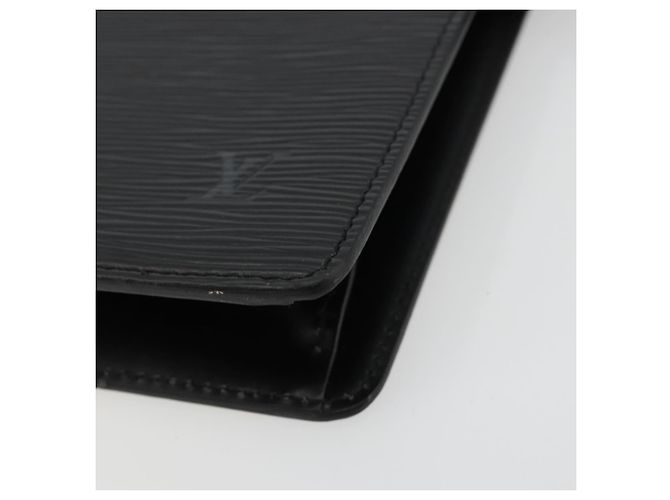 LOUIS VUITTON Pochette Uomo Epi Borsa a Mano Nera M52522 LV Auth ep14051 Nero - vista 7