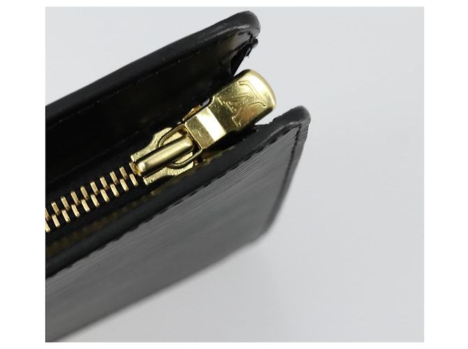 LOUIS VUITTON Pochette Uomo Epi Borsa a Mano Nera M52522 LV Auth ep14051 Nero - vista 8