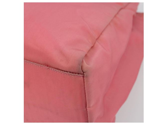 PRADA Borsa a mano in nylon rosa argento Auth bs34689 - vista 10