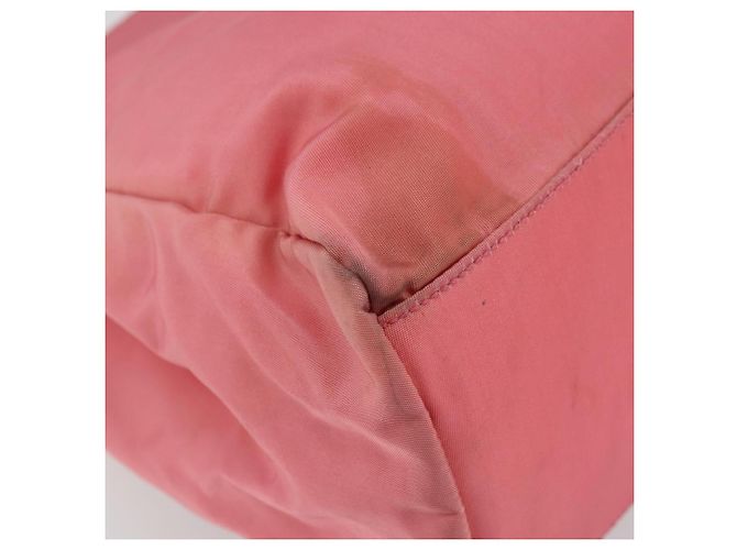 PRADA Borsa a mano in nylon rosa argento Auth bs34689 - vista 11