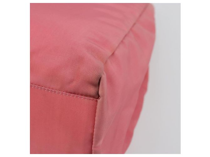 PRADA Borsa a mano in nylon rosa argento Auth bs34689 - vista 12