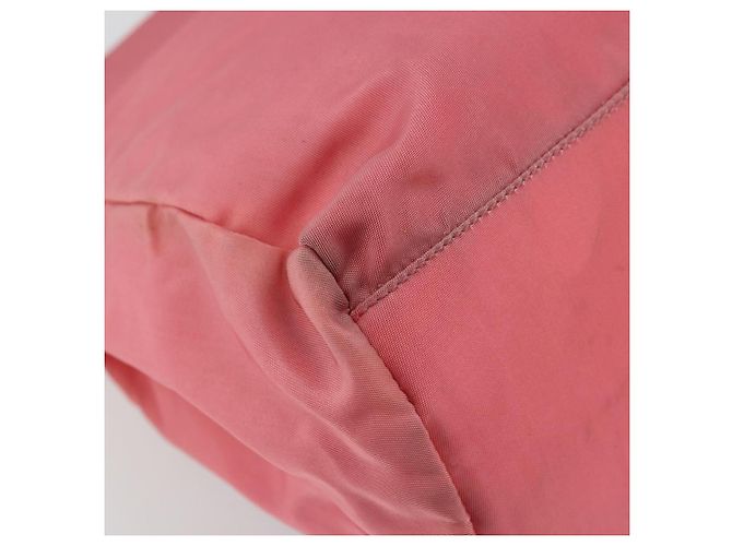 PRADA Borsa a mano in nylon rosa argento Auth bs34689 - vista 13