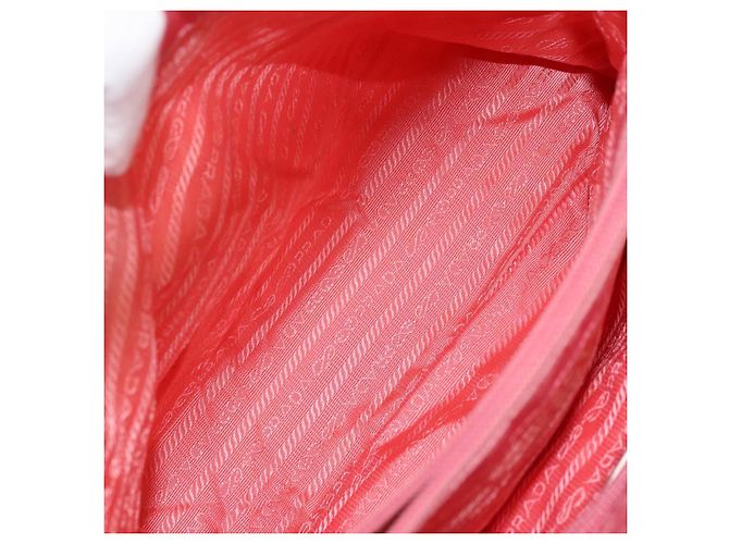 PRADA Borsa a mano in nylon rosa argento Auth bs34689 - vista 23
