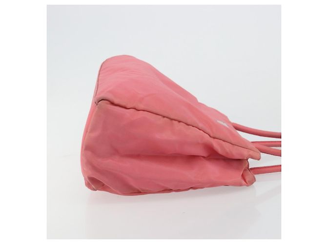 PRADA Borsa a mano in nylon rosa argento Auth bs34689 - vista 4