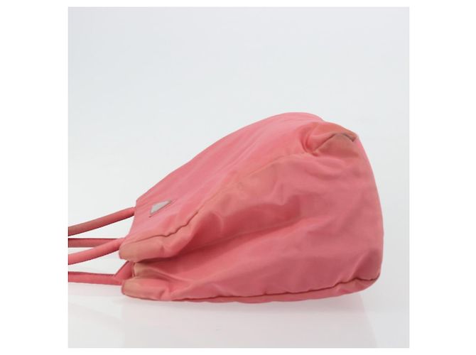 PRADA Borsa a mano in nylon rosa argento Auth bs34689 - vista 5