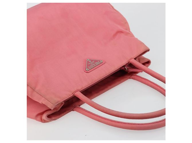 PRADA Borsa a mano in nylon rosa argento Auth bs34689 - vista 6