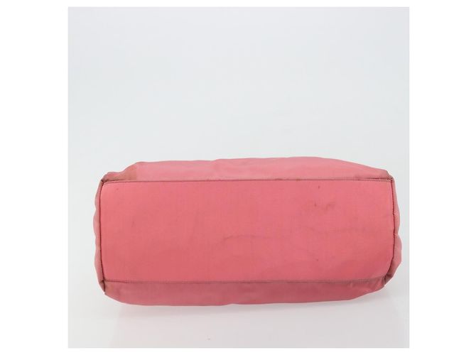 PRADA Borsa a mano in nylon rosa argento Auth bs34689 - vista 9