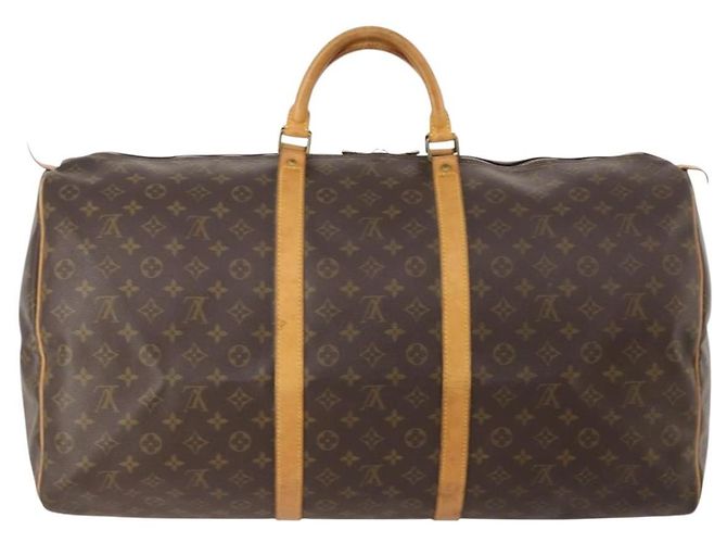 LOUIS VUITTON Borsa Boston Monogram Keepall 60 M41422 LV Auth BSZ530 Monogramma - vista 3