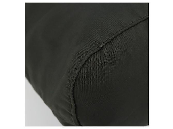 PRADA Zugbeutel aus Nylon Khaki Silber authentisch bs34644 - Ansicht 9