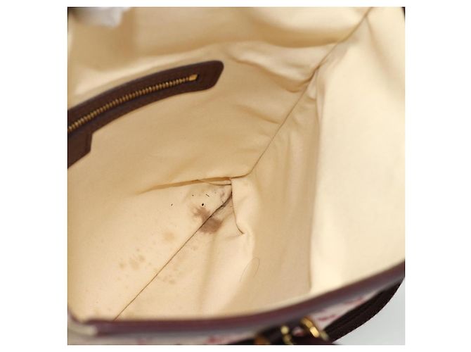 LOUIS VUITTON Borsa Mini Franoise Monogram 2way Ciliegia Rossa M92210 LV Auth ka4102 Rosso - vista 18