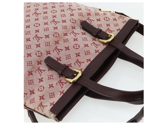 LOUIS VUITTON Borsa Mini Franoise Monogram 2way Ciliegia Rossa M92210 LV Auth ka4102 Rosso - vista 6