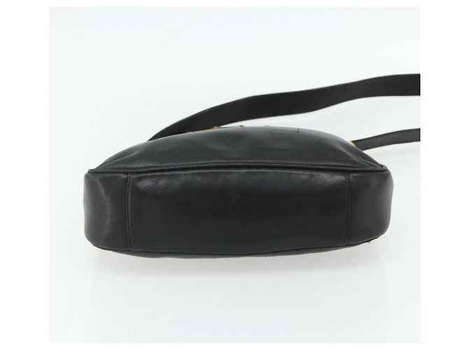 Borsa a Spalla in Pelle Gucci Bamboo 2way Nera Oro Auth bs34729 Nero D'oro - vista 11