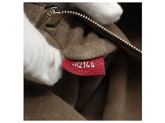LOUIS VUITTON Borsa a Mano Lockit MM in Pelle Fran Boise M94595 LV Auth bs34701 - vista 12