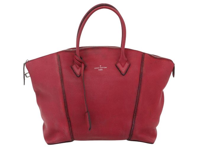 LOUIS VUITTON Borsa a Mano Lockit MM in Pelle Fran Boise M94595 LV Auth bs34701 - vista 13